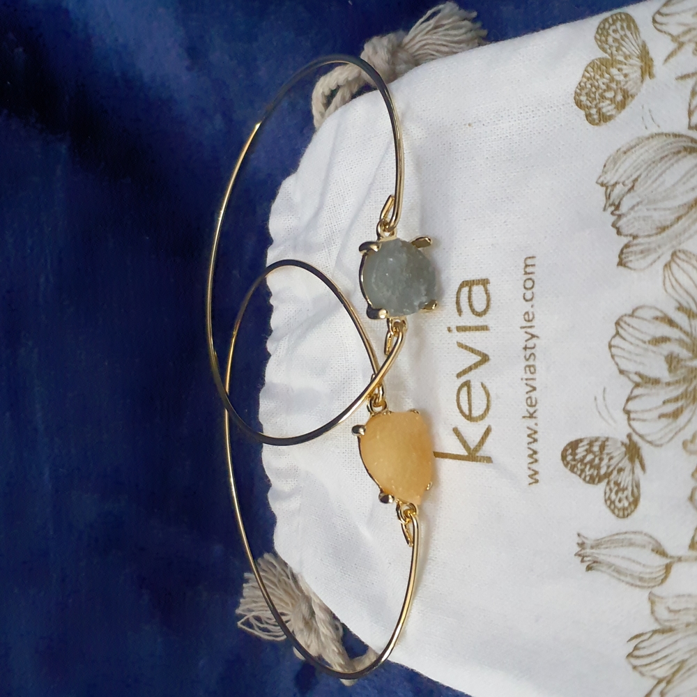 Kevia Style Druzy Bangle Duet